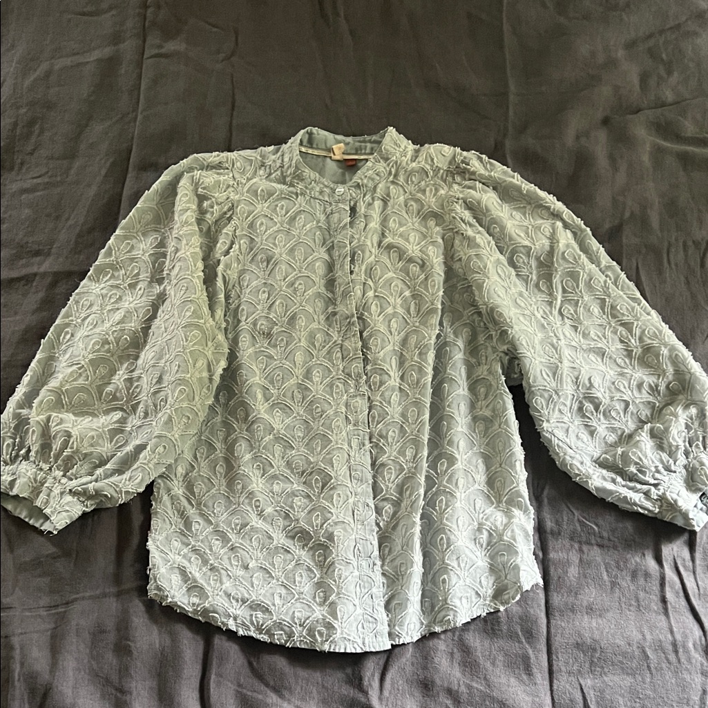 Anthropologie Pilcro Women's Top In Light Baby Blue